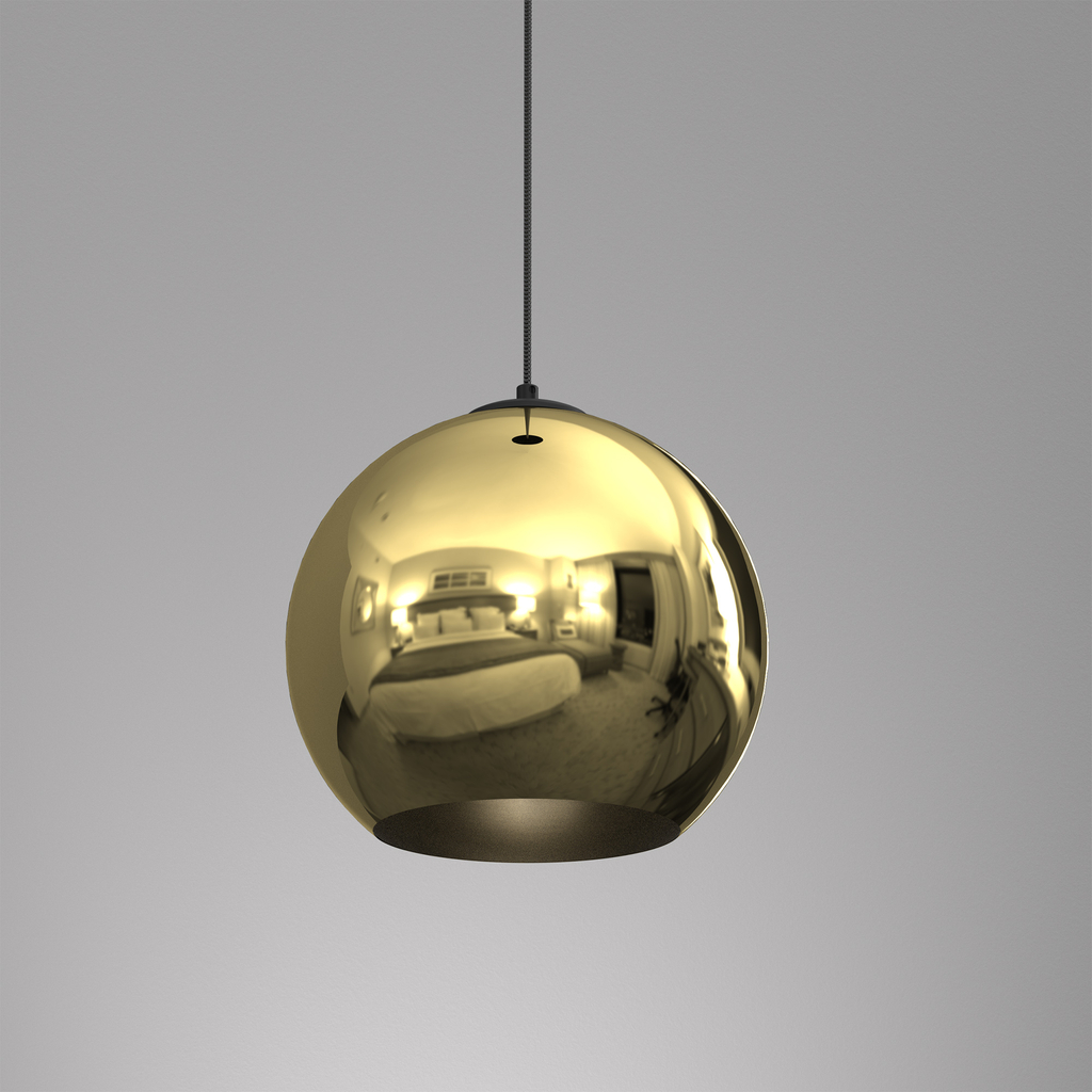 Závesné svietidlo guľa zlatá HOLLYWOOD I