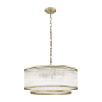 Luster na reťazi zlatý 6xE14 SERGIO P0528-06H-V6AC