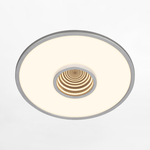 Kruhový LED plafón s hĺbkovým efektom chróm TORO