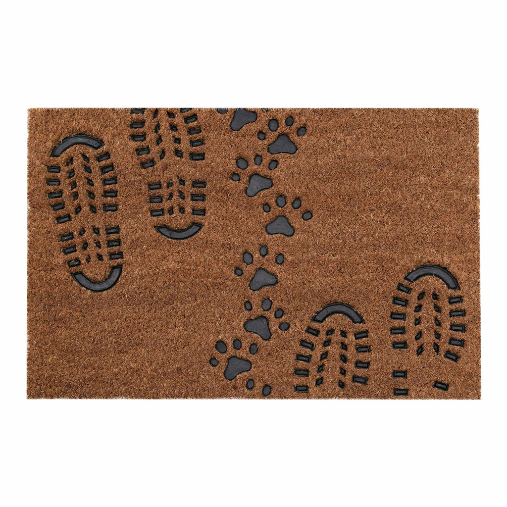 Kokosová rohožka so vzorom topánok 40x60 cm