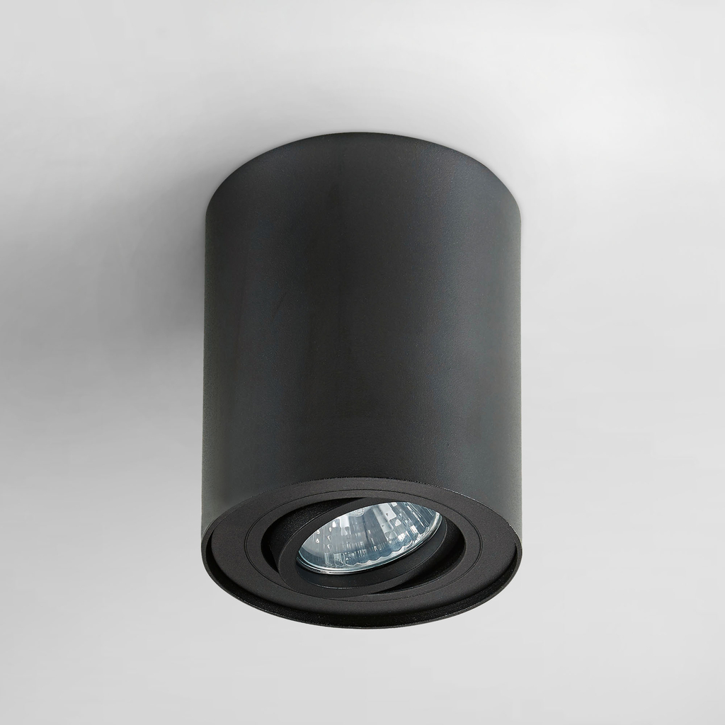 Bodové svietidlo na povrchovú montáž RONDOC čierne 9,3 cm