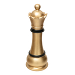 Šachová figúrka dekorácia zlato-čierna DAMA 25,5 cm