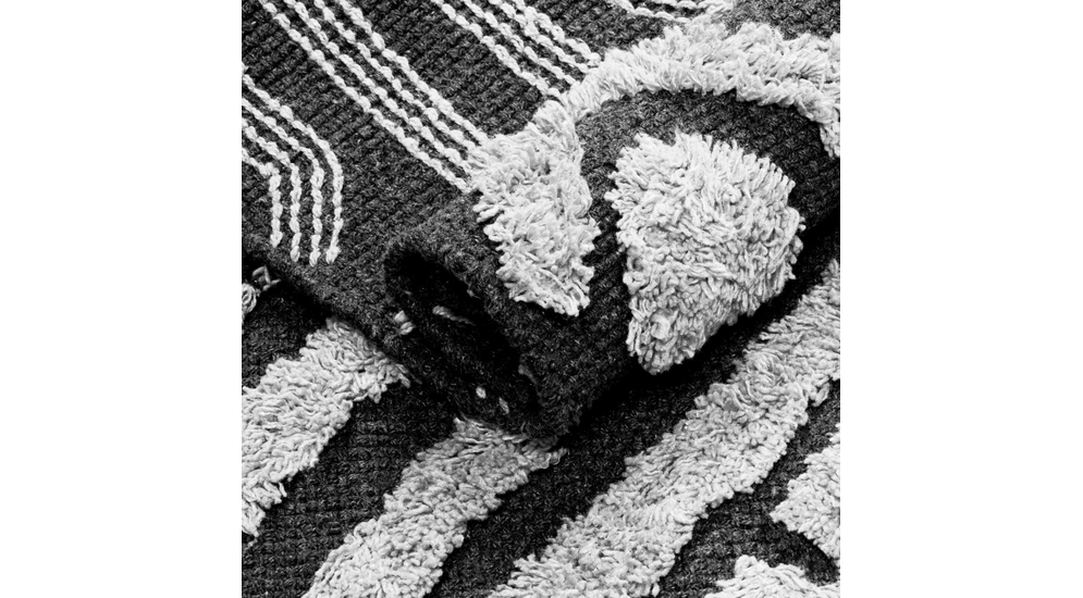 Bavlnený koberec SANTE so strapcami, biely 50x80 cm