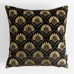 Dekoračná obliečka na vankúš v čiernej farbe DEKAR 45x45 cm