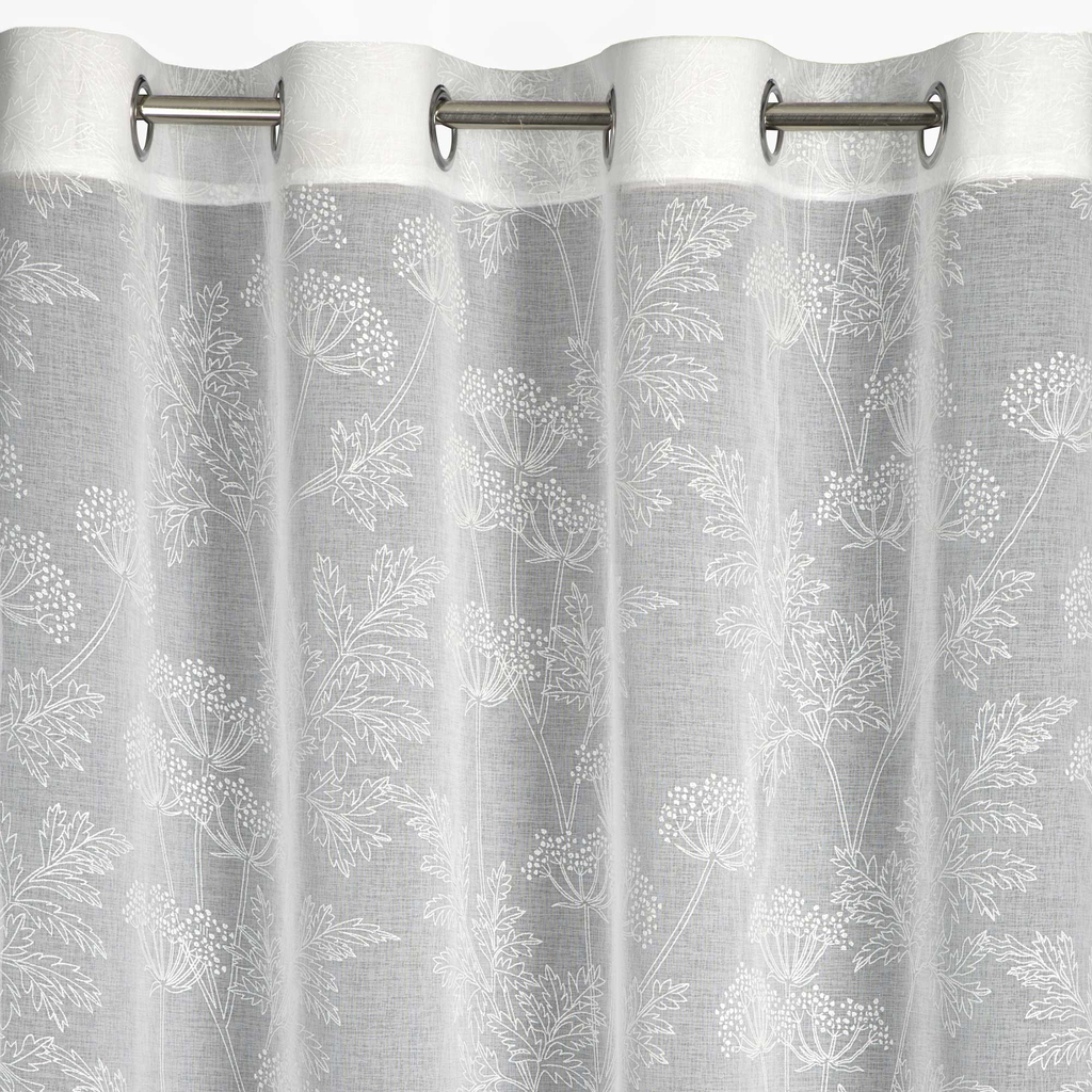 Záclona na priechodkách v bielej farbe POLI 140x250 cm