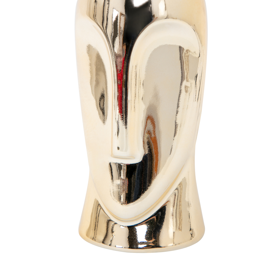 Keramická stolná lampa čierno-zlatá 37,5 cm