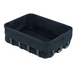 Košík na pečivo obdĺžnikový čierny 22 x 16 cm