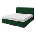 Kontinentálna posteľ LEONARDO zelená 180x200 cm