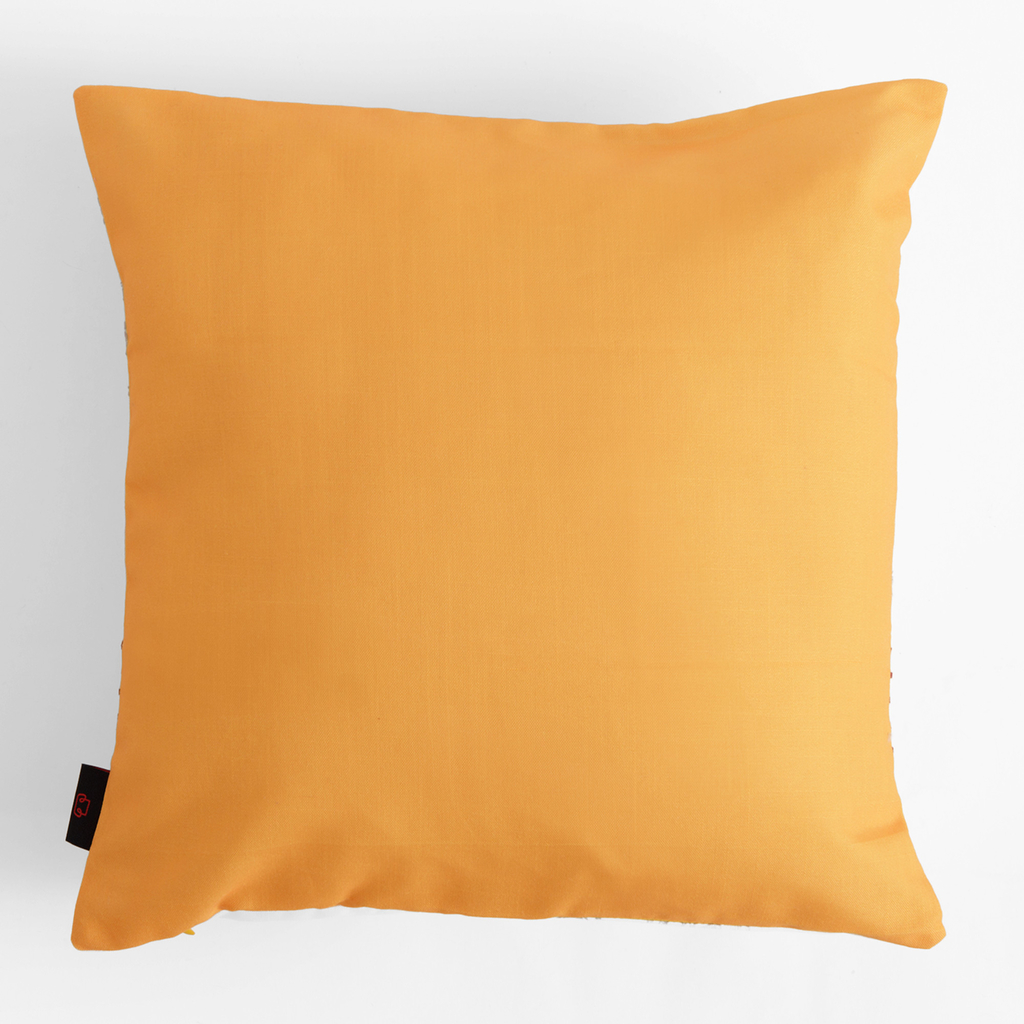 Dekoračná obliečka na vankúš bielo-oranžová DALI 45x45 cm