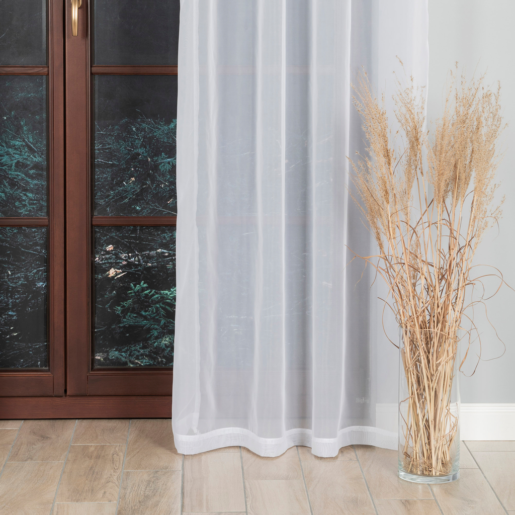 Záclona na páske WOAL biela 140x250 cm