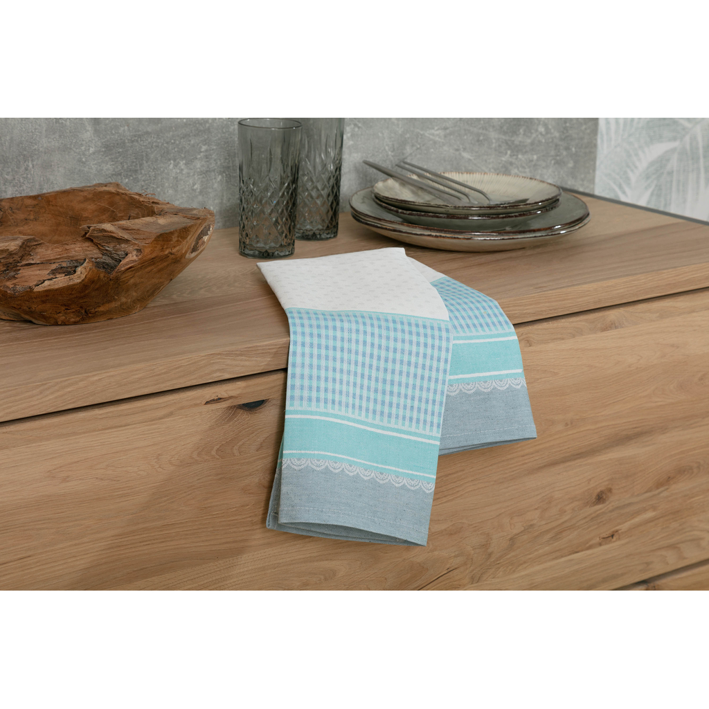 Modrá kuchynská utierka DOTTY 50x70 cm