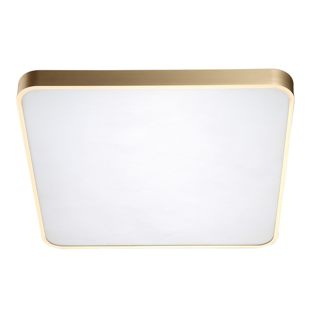 Stropná lampa LED štvorcová zlatá SIERRA 40 cm