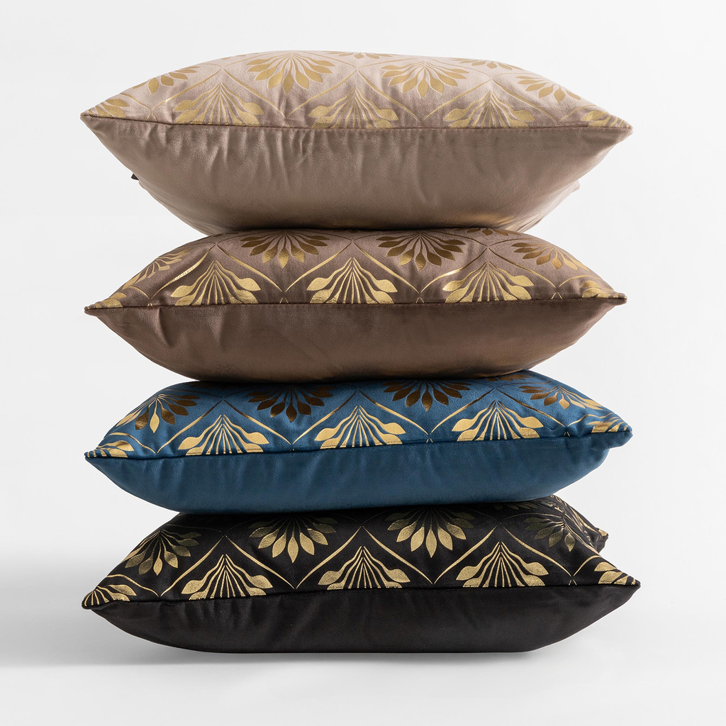 Dekoračná obliečka na vankúš v čiernej farbe DEKAR 45x45 cm