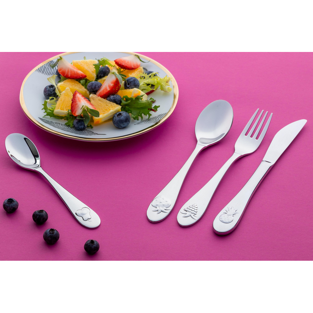 Sada detského príboru FRUTTI, 4 kusy