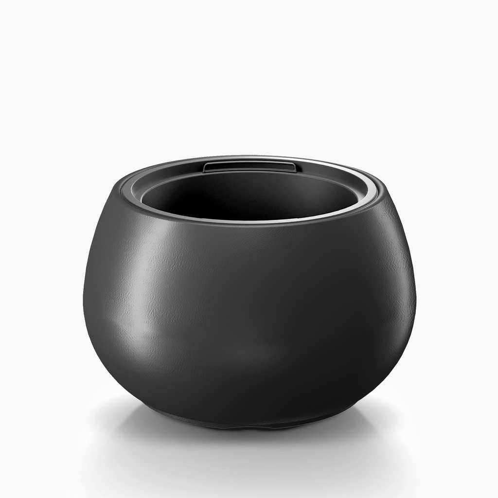 Kvetináč HEOS s vložkou, antracitový 43,6 cm