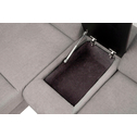 Rohová sedačka ALAMO s relaxačnou funkciou sivá ľavý roh
