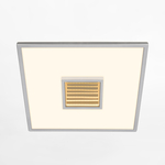 Štvorcové LED stropné svietidlo s efektom hĺbky chróm TORO