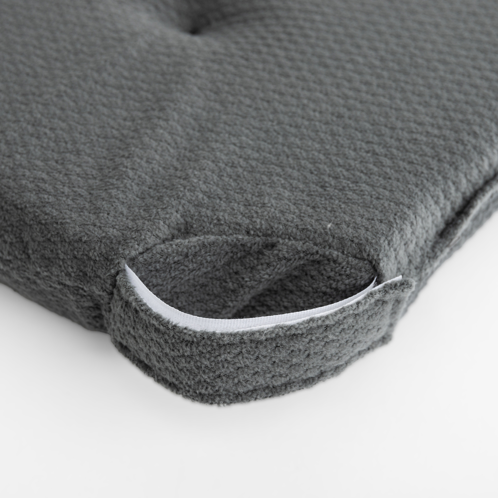 Podsedák na stoličku tmavosivý LUPPA 40x40 cm