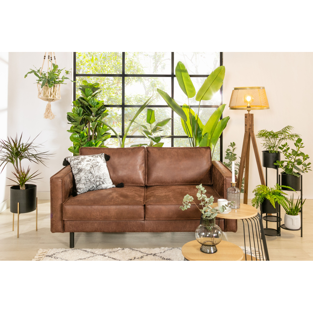 Lampa na drevenej trojnožke tienidlo mosadz FREDERIK