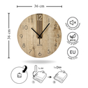Rustikálne kuchynské hodiny 3D JOSEPH 36 cm