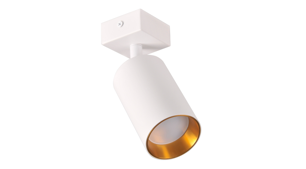 Závesná bodová lampa/nástenná lampa bielo-zlatá MARIBEL I