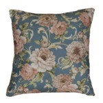 Ozdobná obliečka modrá kvetovaná 45 x 45 cm