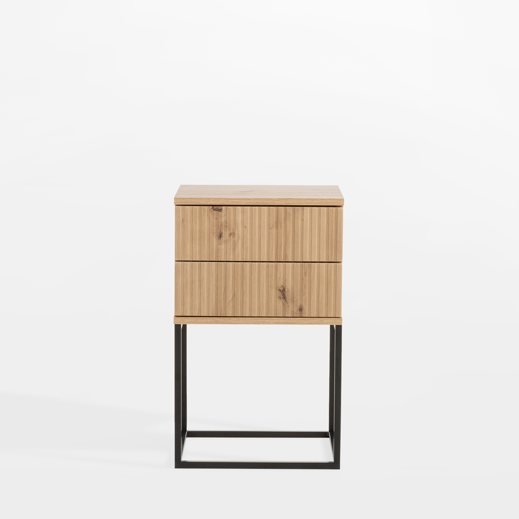 Nočný stolík so zásuvkami dub artisan NOTTE