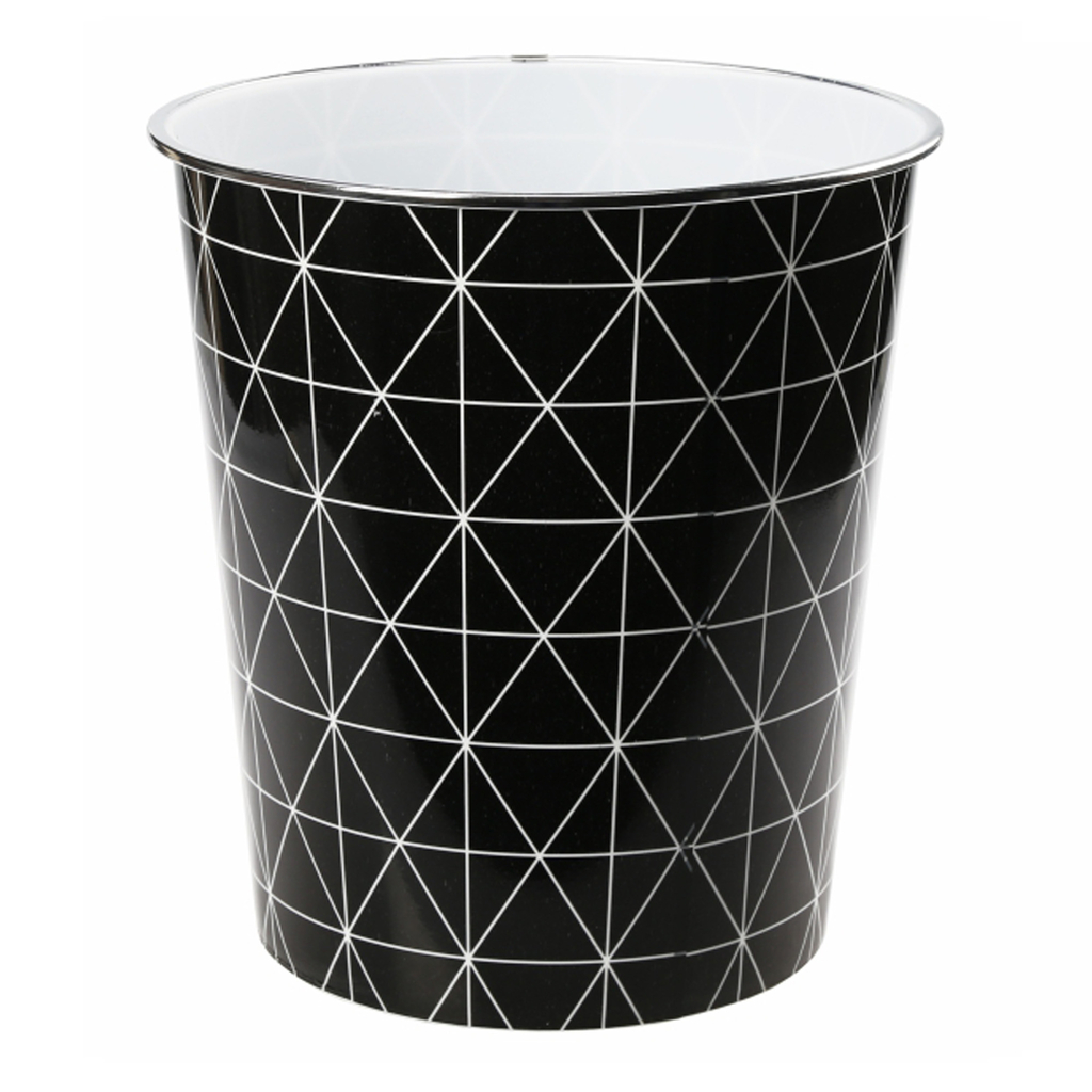 Odpadkový kôš čierny GRAFFITI 7,5 l