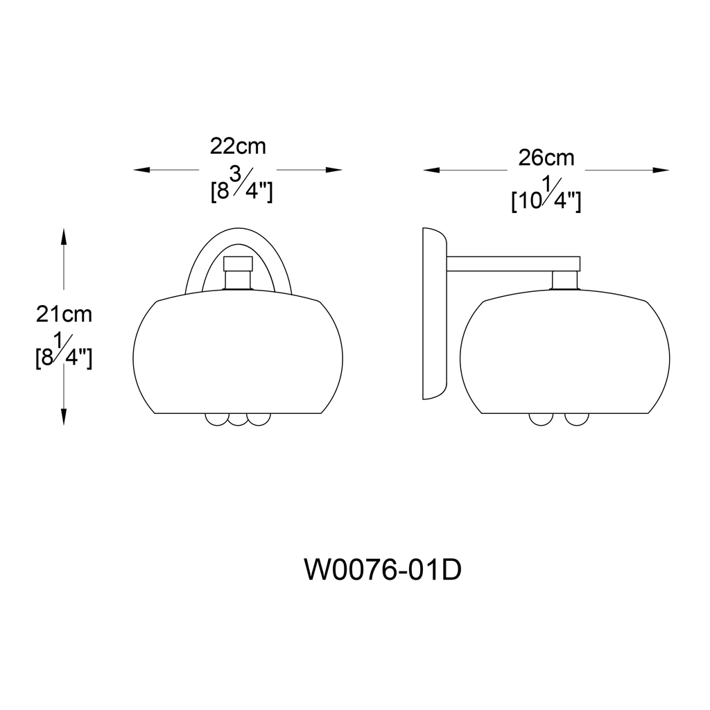 Nástenné svietidlo CRYSTAL 21x26 cm