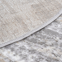 Okrúhly koberec s tieňovaným vzorom sivý SALSA 100 cm