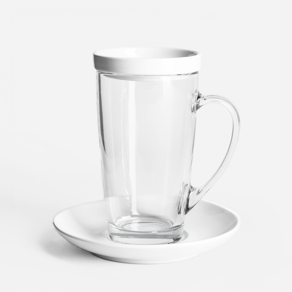 Hrnček s podšálkou a viečkom ALEX 400 ml