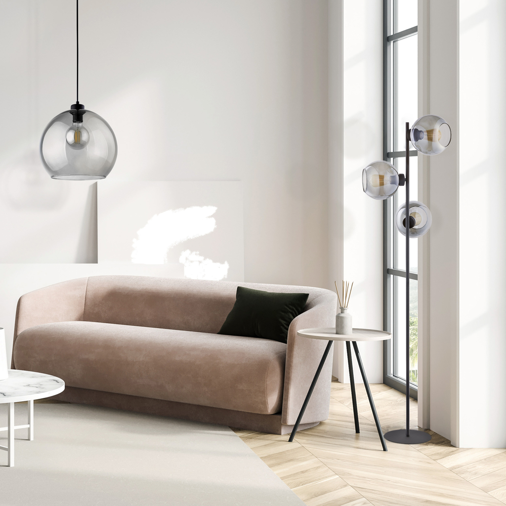 Závesné svietidlo v grafitovej farbe CUBUS