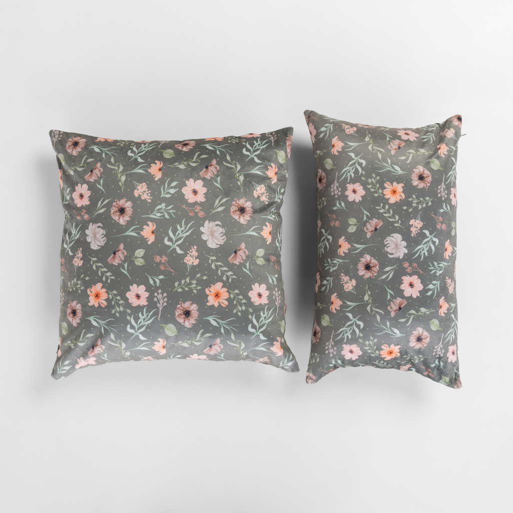 Kvetinová dekoratívna obliečka na vankúš DAISY zelená 45 x45 cm