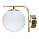 Moderná nástenná lampa bielo-zlatá AURORA