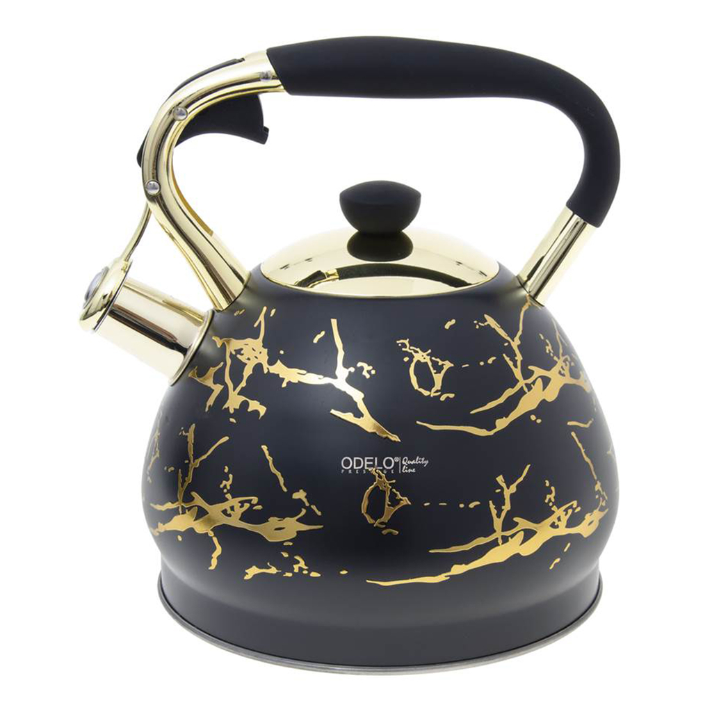 Čajník na indukčný a plynový sporák DARIO čierno-zlatý 3l