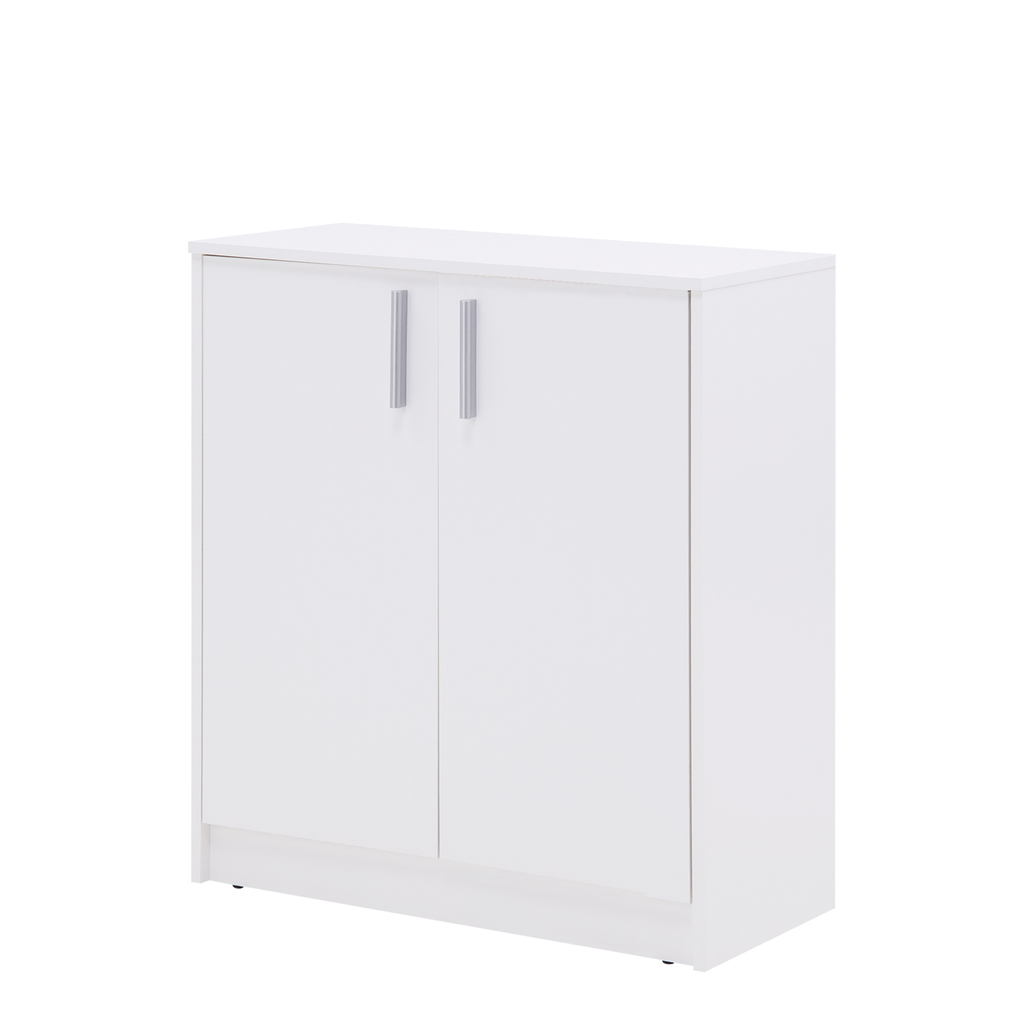 Komoda dvojdverová biela OPTI vysoká 85 cm