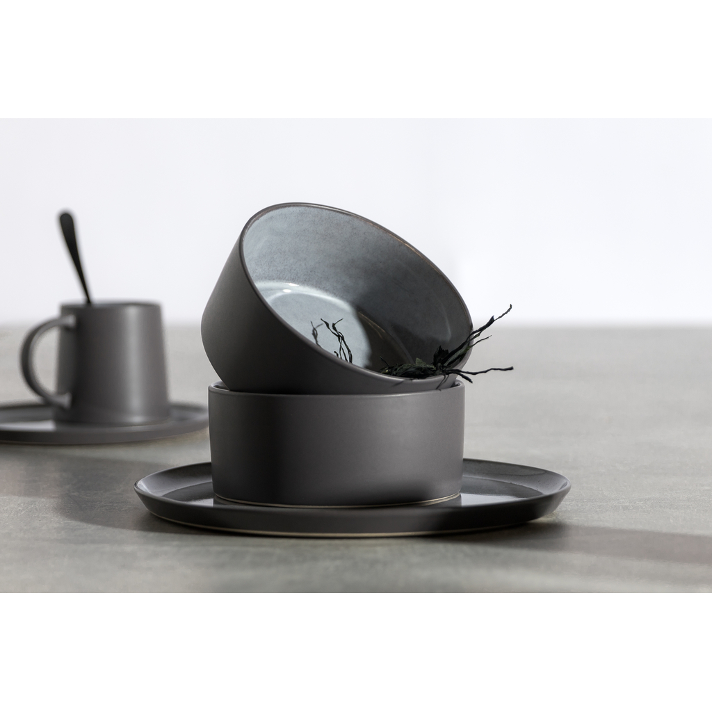 Keramická miska sivá ZUZE 15,2 cm