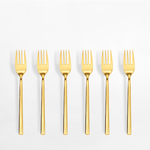 Dezertné vidličky COMO GOLD, 6 kusov