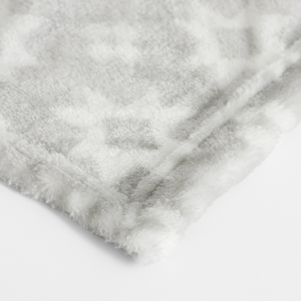 Deka, geometrický vzor, béžová CODIE 130x160 cm