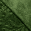 Zelená deka MILO s rastlinným motívom 130x160 cm