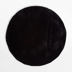 Okrúhly koberec RABBIT, čierny, 120 cm