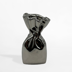 Moderná váza strieborná 24 cm