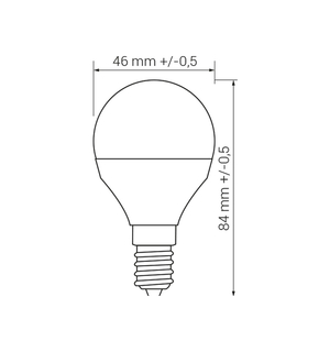 Žiarovka LED E14 8W neutrálna farba ORO-E14-G45-TOTO-8W-DW