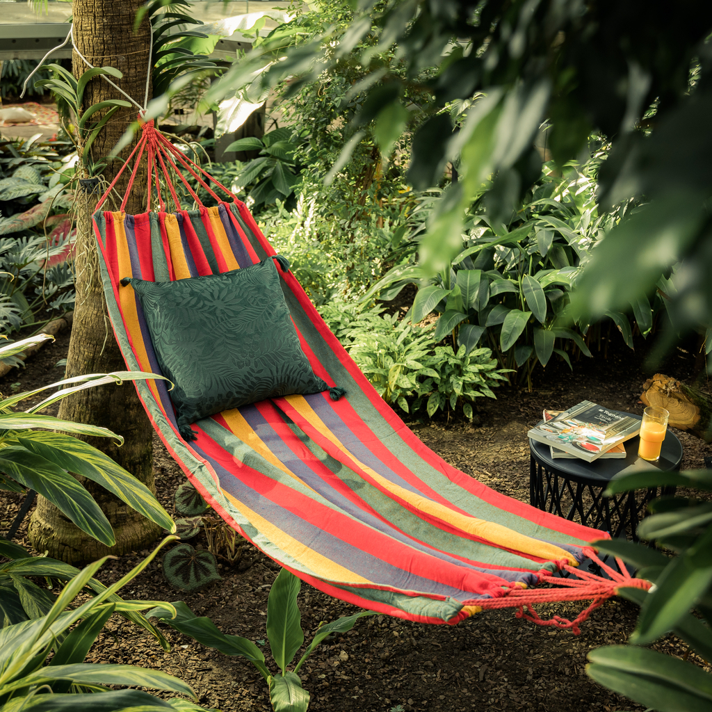 Hojdacia sieť do záhrady pruhy COLADA 240x80 cm