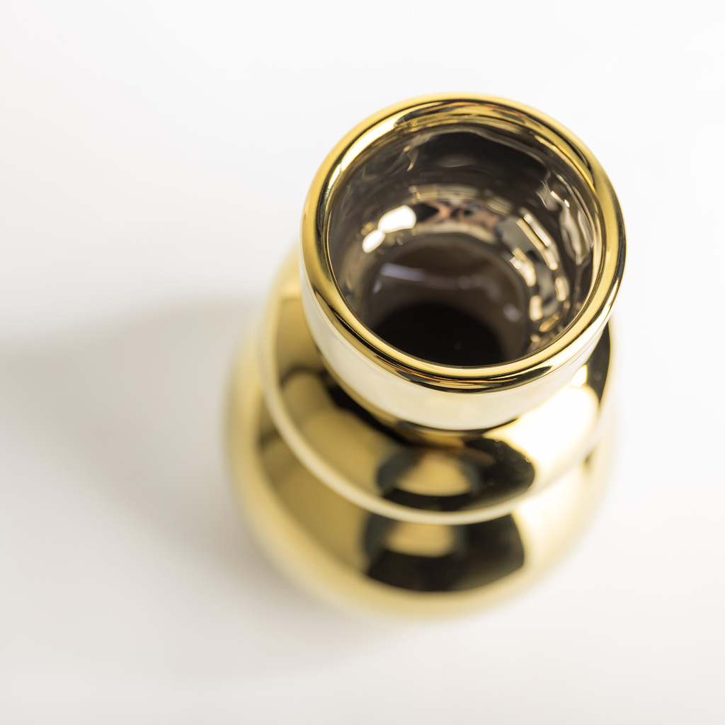 Moderná váza zlatá 25 cm