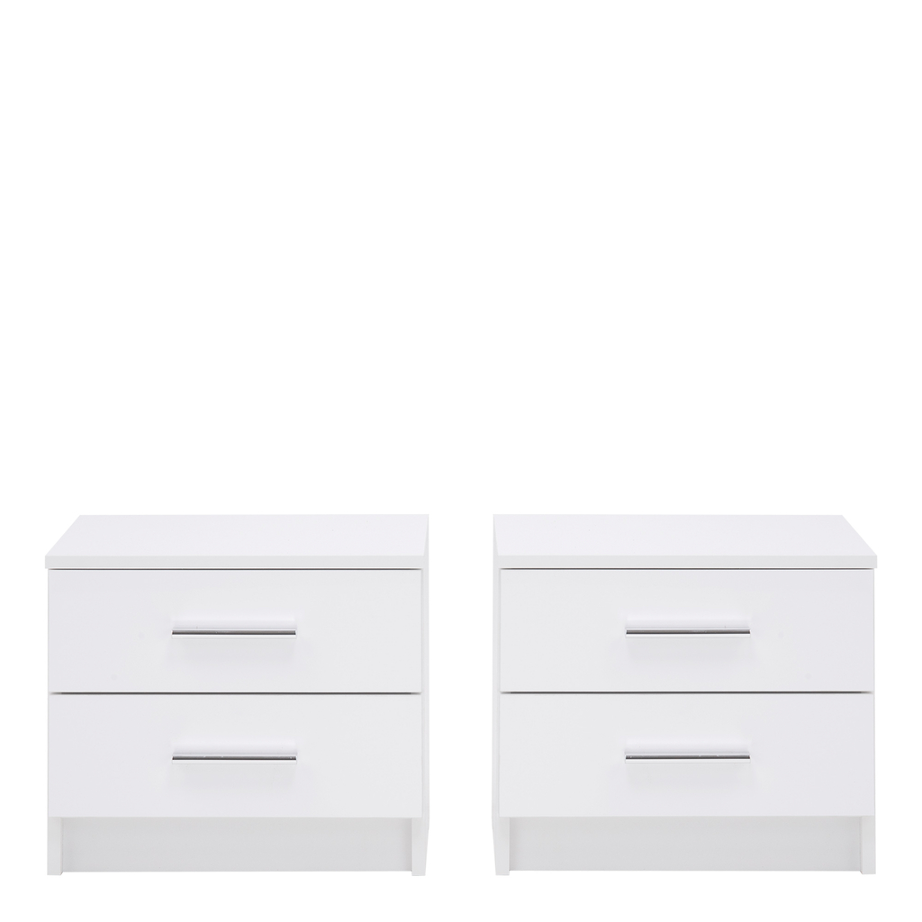 MARSYLIA biele nočné stolíky 2 ks