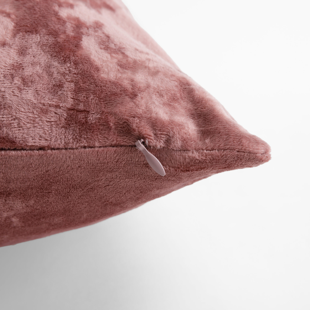 Obliečka na vankúš velúrová ružová MONACO 45 x 45 cm