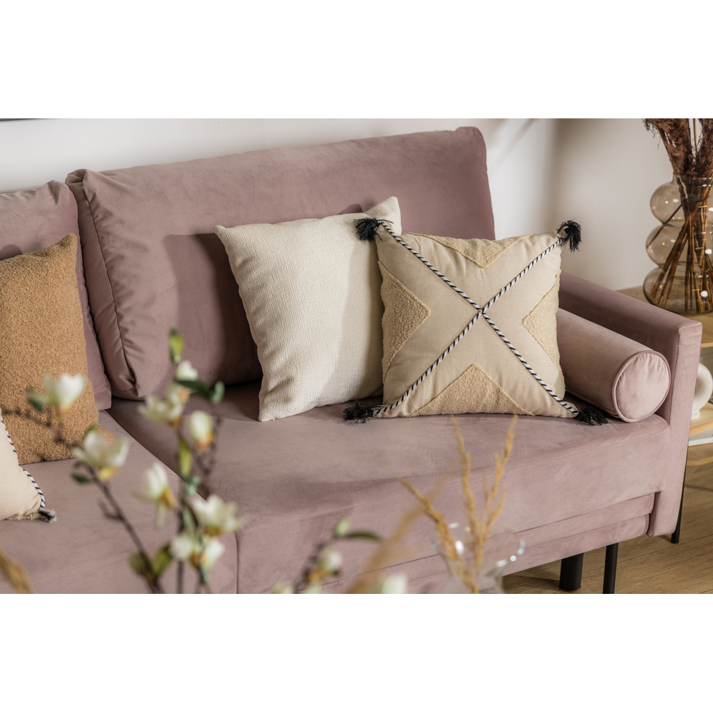 Ozdobná obliečka boho béžová NATURE 45 x 45 cm