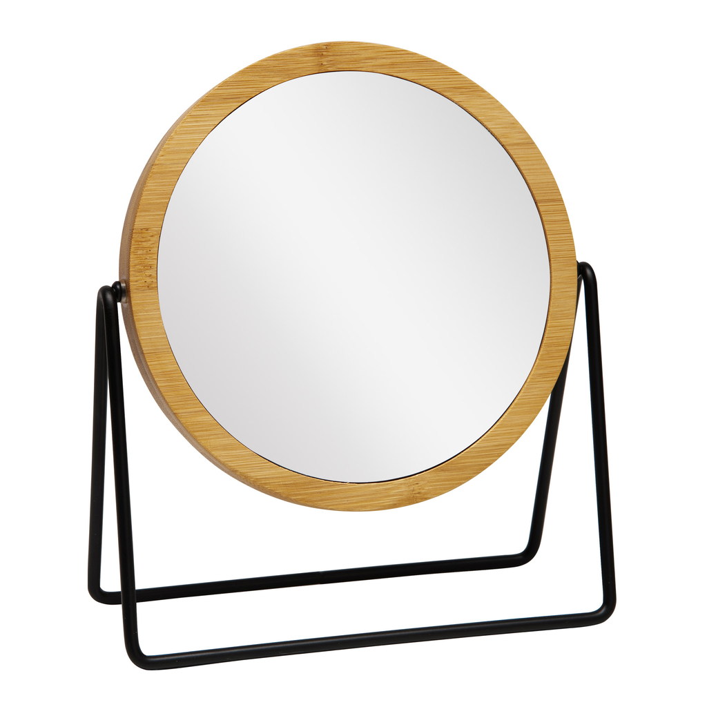 Kozmetické zrkadlo WOOD 17 cm
