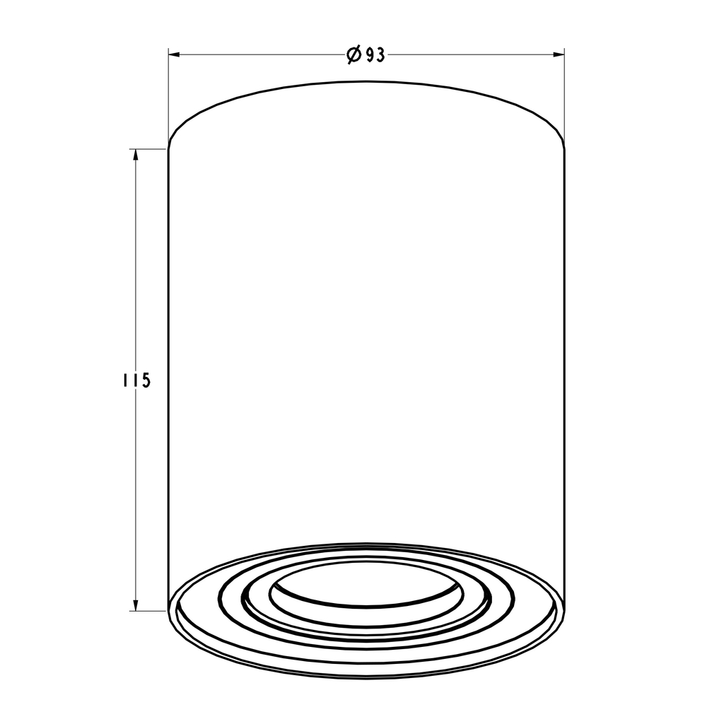 Zapustené bodové svietidlo, priemer 9,3 cm, biele RONDOC SL 1
